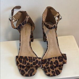 Cheetah Print Open Toed High Heels